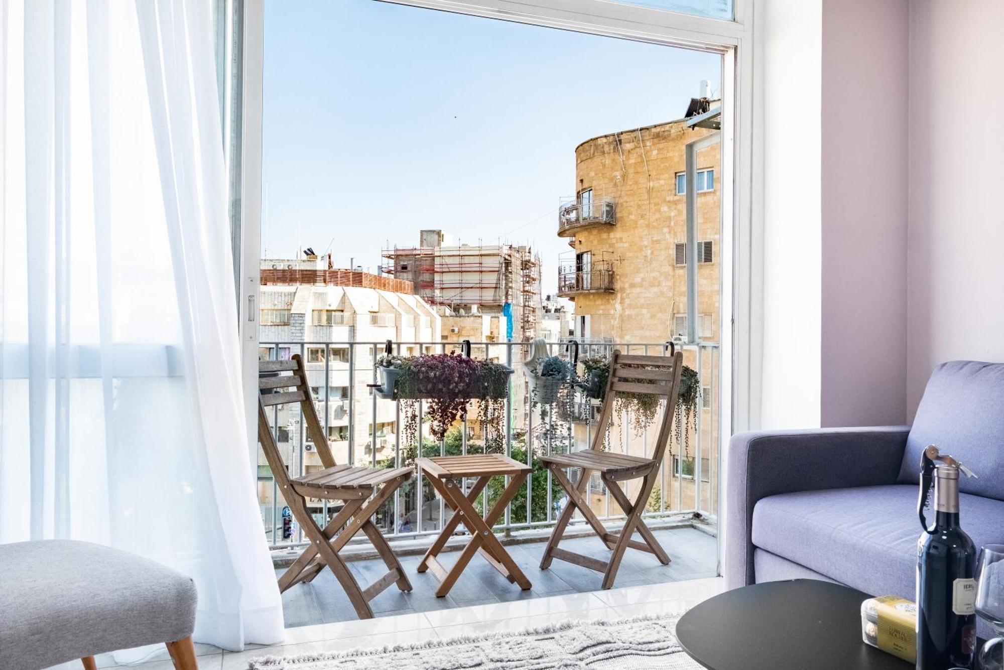 Modern Bright, Near Mahane Yehuda Market, Balcony Jerusalem Ngoại thất bức ảnh